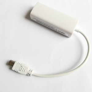 Adapter Ethernet mini 5pin 10 / 100Mbps LAN RJ45 Adapter Karta sieciowa USB Ethernet