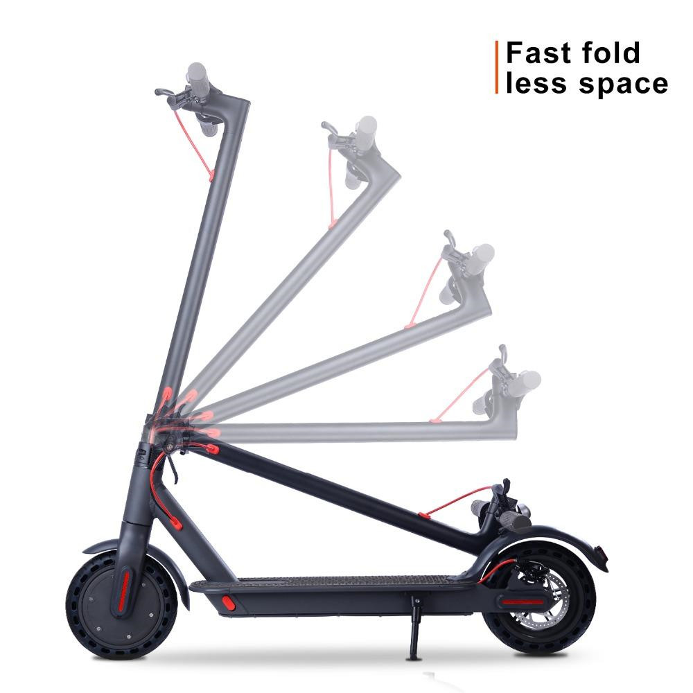 Folding Electric Scooter For 8.5inch Wide Wheel Bicycle Scooter 7.8Ah 250W With App Featured Image