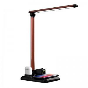4 in 1 multi functional desk lamp table lamp with wireless charger for mobile Iwatch and headset
