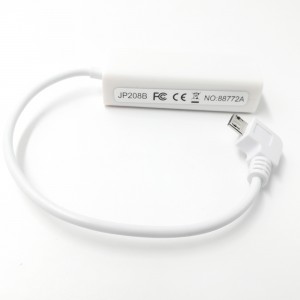 Úhlová micro 5pin Ethernet Adapter 10/100 Network RJ45 LAN Wired Adapter