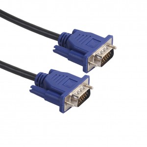 1,5 m / 3 m / 5 m VGA prodlužovací kabel HD 15 pin Male do Male VGA kabely Cord drátového vedení měděným jádrem pro PC monitoru počítače, Projecto