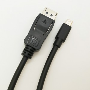 Mini DisplayPort na DisplayPort kabel (Mini DP do DP) v černé 6 stop