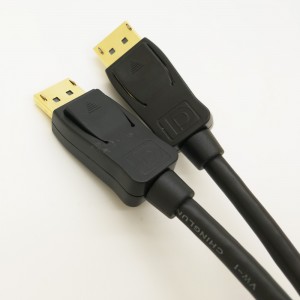 Gold Plated DisplayPort to DisplayPort Cable 6 Feet – 4K Resolution Ready (DP to DP Cable) Black