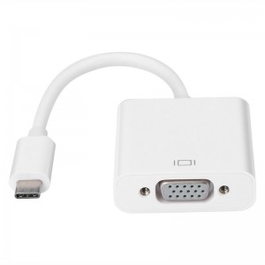 Type C à femelle adaptateur de câble VGA USBC USB 3.1 Adaptateur VGA pour macbook