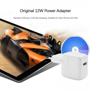 2.4A carregamento rápido Genuine Power Adapter 12W USB Original Charger iPad Euro para iPad Pro Mini iPhone Air 6s 7 8 Plus XR XS Max