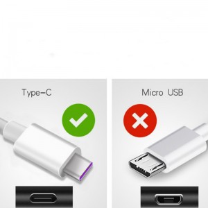 5A USB Tipe C-kabel USB 3.1 Fast Char USB C Data belasten Cable vir Huawei opposisie Xiaomi Samsung Vivo Mi TypeC Cable