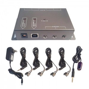 Infrared Repeater System IR Repeater Kit Control Up To 10 Devices Hidden IR System Infrared Remote Control Extender Kit
