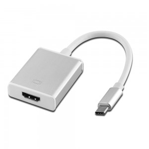 HDMI Adapter 4K Tipe C 3.1 untuk HDMI Pria terhadap Wanita kabel Adapter Converter untuk buku MacBook Chrome Samsung Huawei