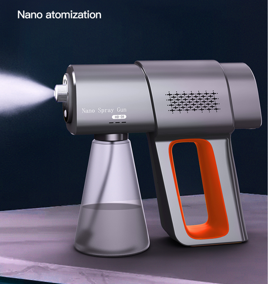 Handheld Rechargeable Electric Sanitizer Sprayer Machine Disinfection Nano Atomizer Steam Disinfectant Fogger Spray Gun Featured Image