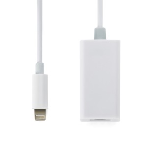 สายฟ้า RJ45 Ethernet LAN อะแดปเตอร์สำหรับการสนับสนุน iPhone IOS11